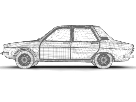 Renault 12 Berlina 1975 3D Model