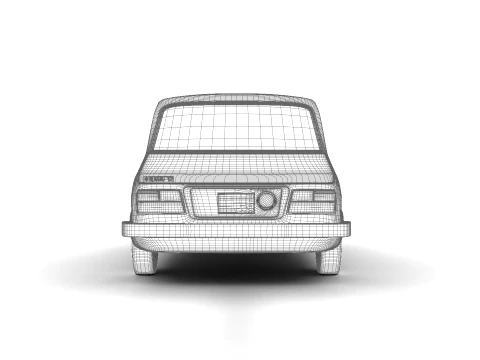 Renault 12 Berlina 1975 3D Model