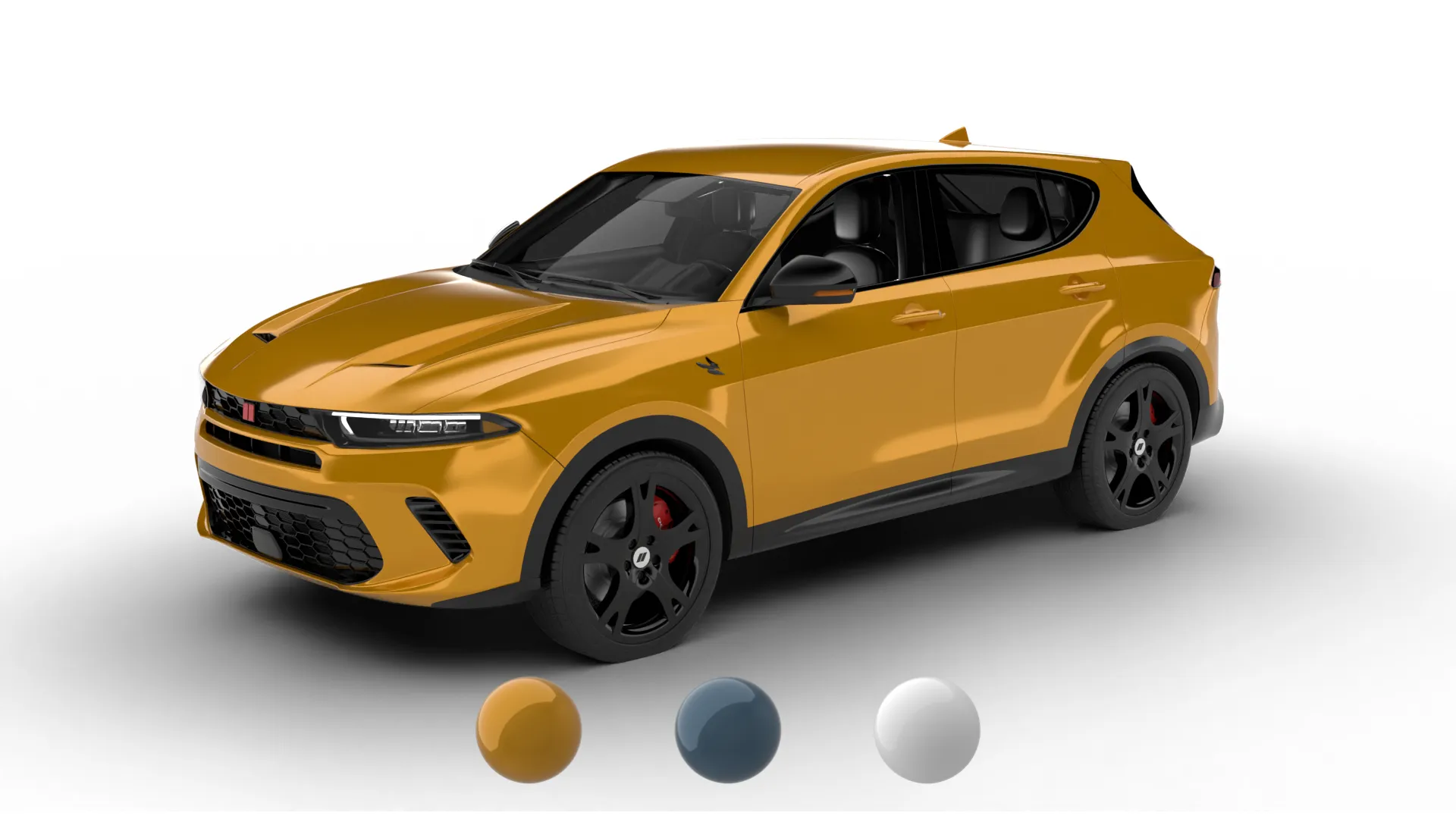 Dodge Hornet 2023 3D Model .c4d .max .obj .3ds .fbx .stl .blend