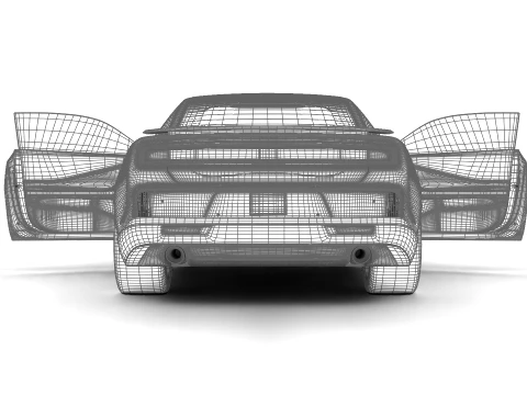Dodge Charger Super Bee Launch Edition 2027 HQ 3D Model