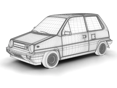 Honda City Pro 1982 3D Model