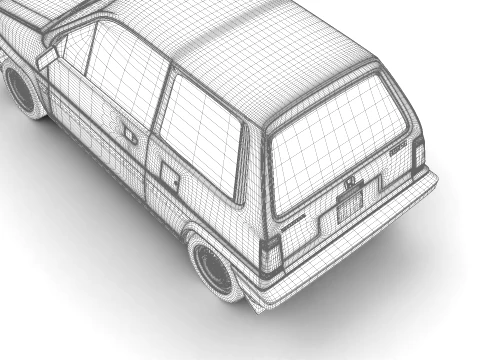 Honda City Pro 1982 3D Model
