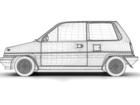 Honda City Pro 1982 3D Model