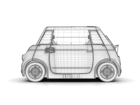 Fiat Topolino Corallo 2025 3D Model
