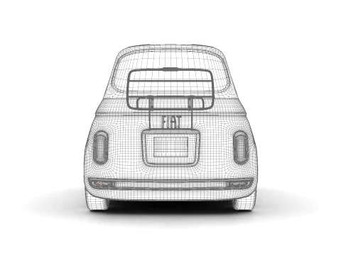 Fiat Topolino Corallo 2025 3D Model