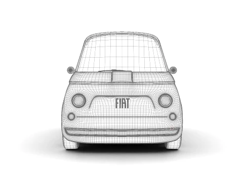 Fiat Topolino Corallo 2025 3D Model