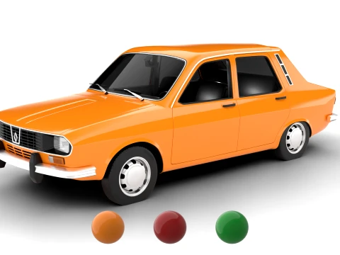Renault 12 TL 1975 3D Model