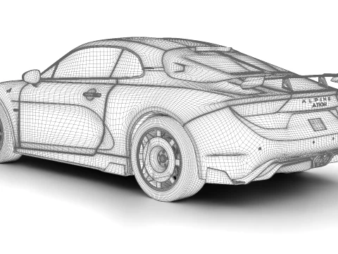 Alpine A100R 2023 3D Model