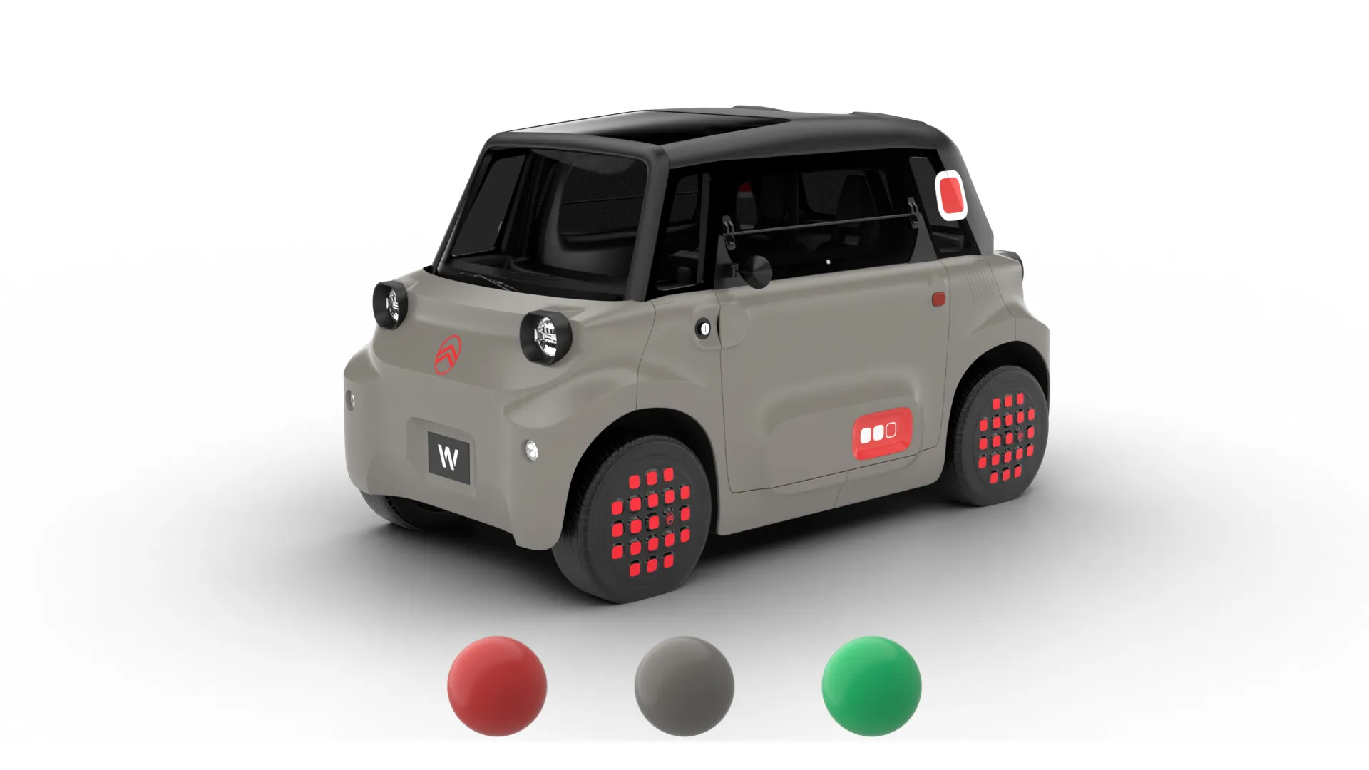 Citroen Ami 2025 3D Model .c4d .max .obj .3ds .fbx .stl .blend