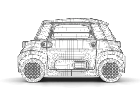 Citroen Ami 2025 3D Model