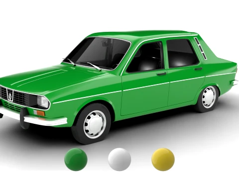 Renault 12 TS 1975 3D Model