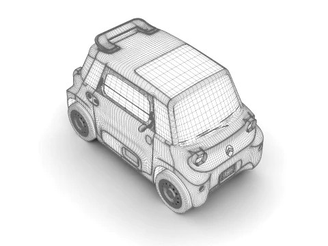 Citroen Ami Rip Curl 2026 3D Model