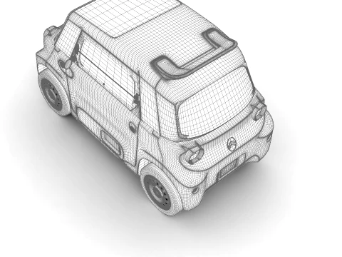 Citroen Ami Rip Curl 2026 3D Model