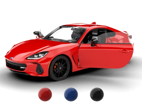 Subaru BRZ tS 2024 HQ Modelo 3D