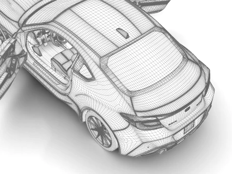 Subaru BRZ tS 2024 HQ 3D Model