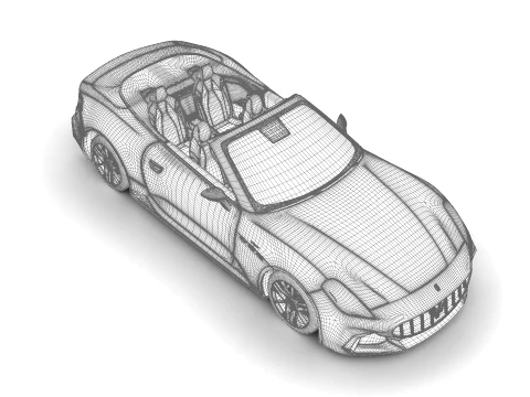 Maserati GranCabrio Trofeo 2025 3D Model