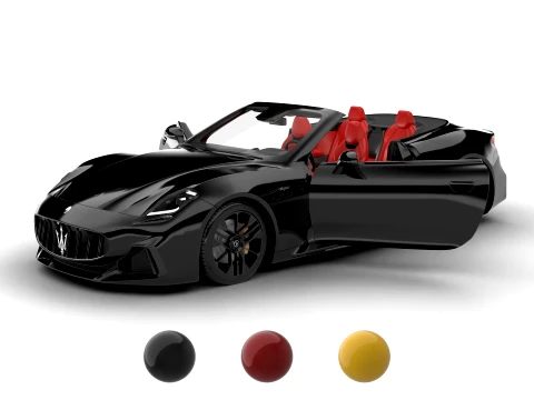Maserati GranCabrio Trofeo 2025 HQ Modelo 3D