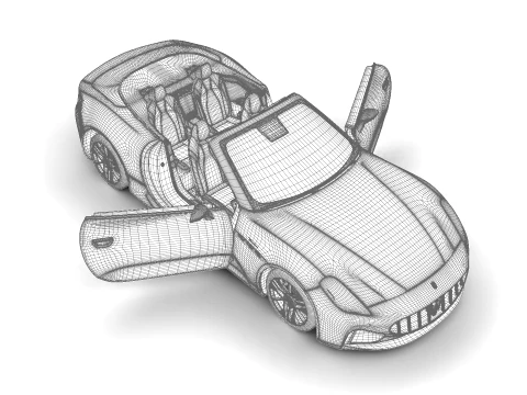 Maserati GranCabrio Modena 2025 HQ 3D Model