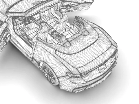 Maserati GranCabrio Modena 2025 HQ 3D Model