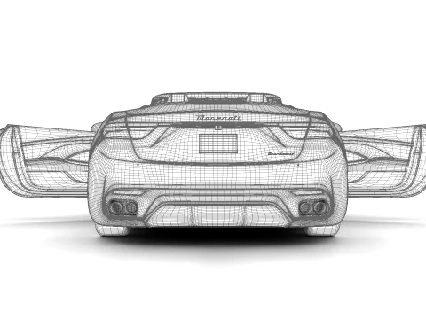 Maserati GranCabrio Modena 2025 HQ 3D Model