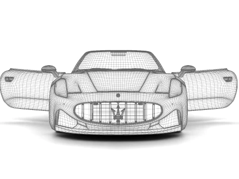 Maserati GranCabrio Modena 2025 HQ 3D Model