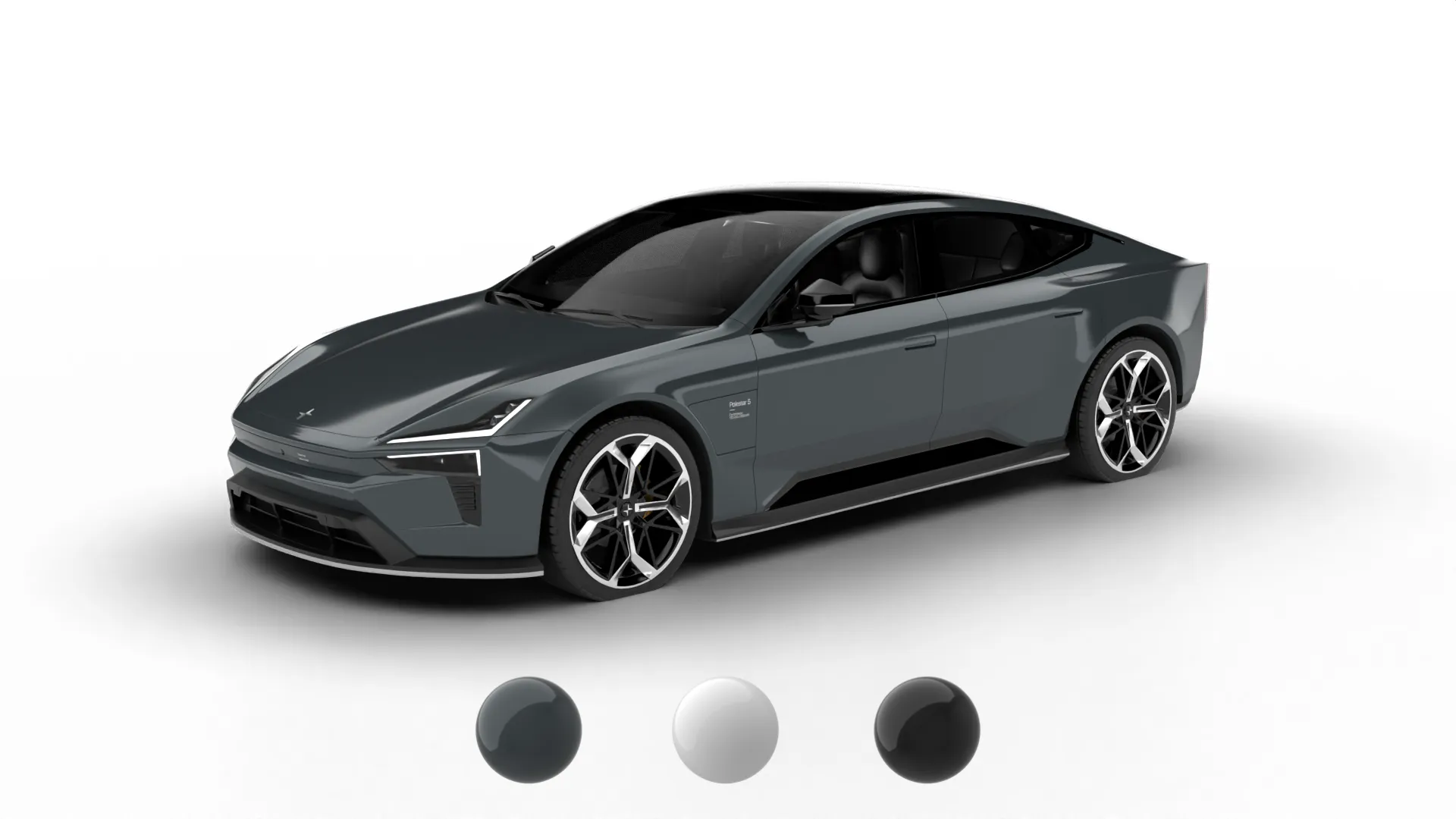 Polestar 5 2025 3D Model .c4d .max .obj .3ds .fbx .stl .blend 