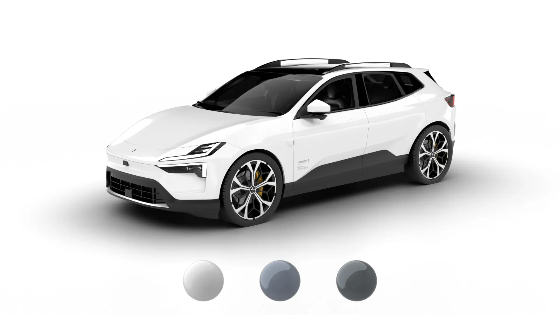 Polestar 4 SUV 2027 3D Model .c4d .max .obj .3ds .fbx .stl .blend 