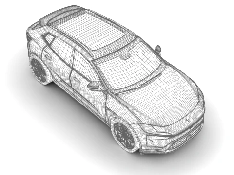 Polestar 4 SUV 2027 3D Model