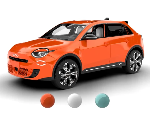 Fiat 600e 2024 3D Model
