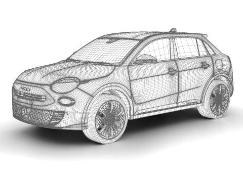 Fiat 600e 2024 3D Model