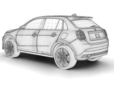 Fiat 600e 2024 3D Model