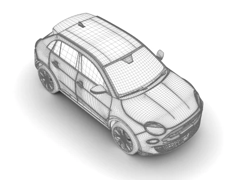 Fiat 600e 2024 3D Model