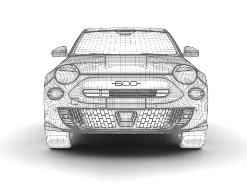 Fiat 600e 2024 3D Model