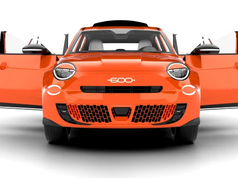 Fiat 600e 2024 HQ 3D Model