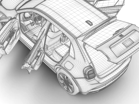 Fiat 600e 2024 HQ 3D Model
