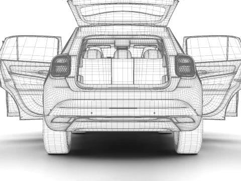 Fiat 600e 2024 HQ 3D Model