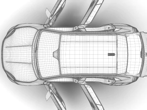 Fiat 600e 2024 HQ 3D Model
