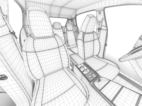 Fiat 600e 2024 HQ 3D Model