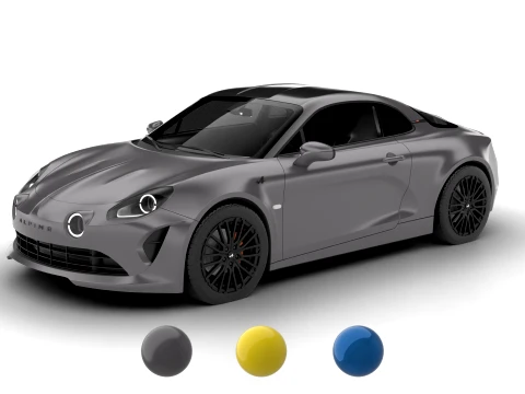 Alpine A110S 2020 3D Model