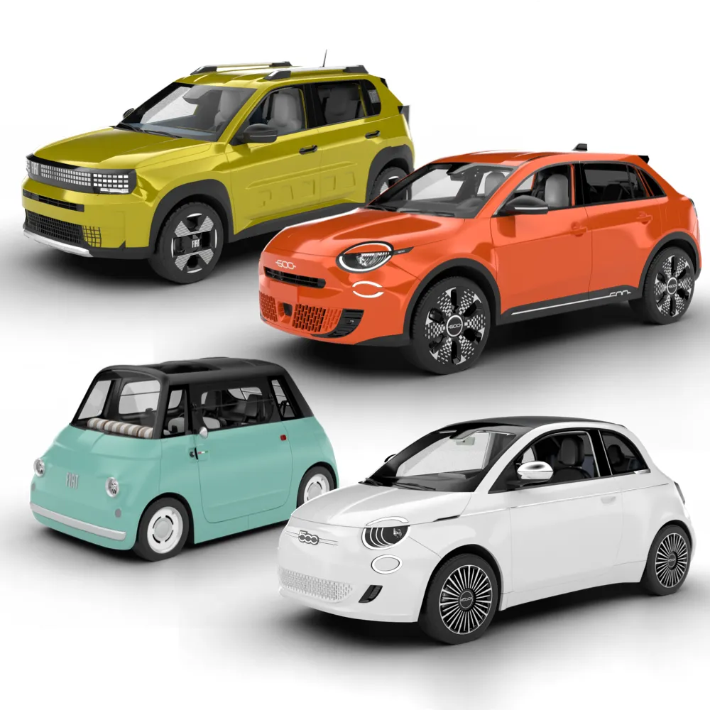Pack Fiat HQ interior 3D Model .c4d .max .obj .3ds .fbx .stl .blend 