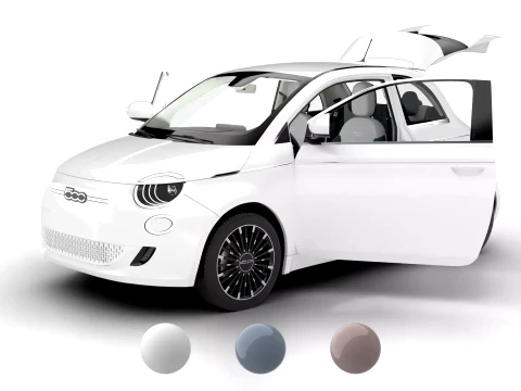 Pack Fiat HQ interior 3D Model