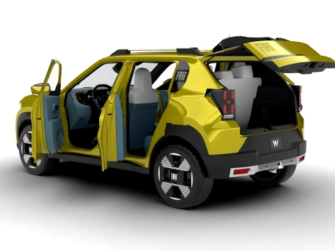 Pack Fiat HQ interior 3D Model