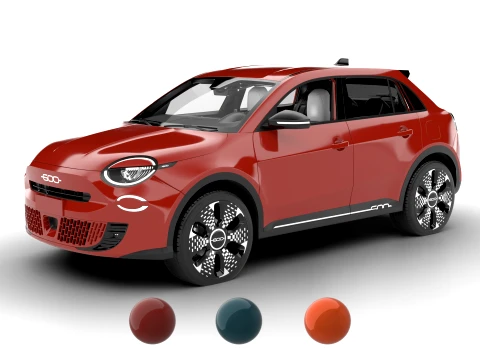 Fiat 600 Benzina 2024 3D Model