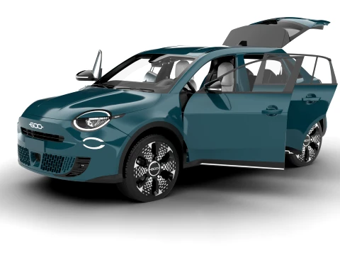 Fiat 600 Benzina 2024 HQ 3D Model