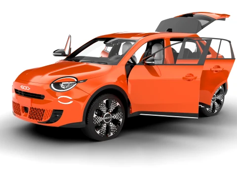 Fiat 600 Benzina 2024 HQ 3D Model