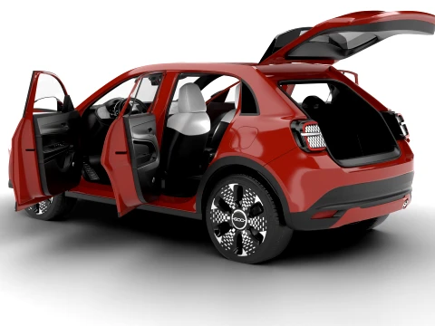 Fiat 600 Benzina 2024 HQ 3D Model