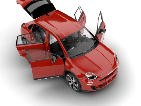 Fiat 600 Benzina 2024 HQ 3D Model