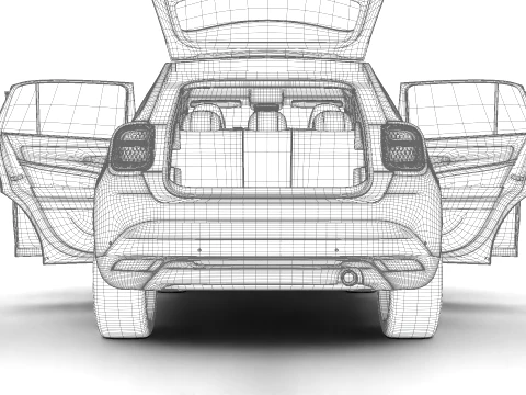 Fiat 600 Benzina 2024 HQ 3D Model