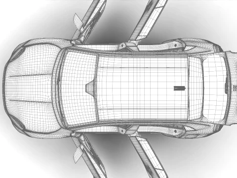 Fiat 600 Benzina 2024 HQ 3D Model