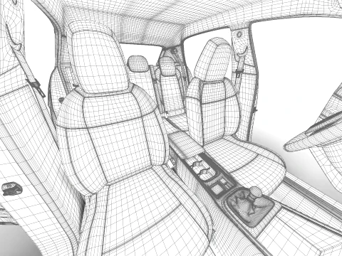 Fiat 600 Benzina 2024 HQ 3D Model